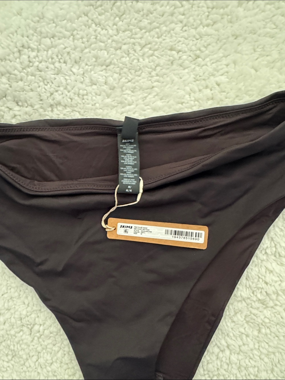 SKIMS Black High-Cut Bikini Bottom - Picture 4 of 4